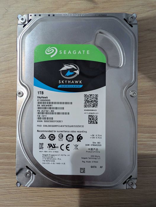 Hard Disk HDD Seagate Skyhawk 1TB
