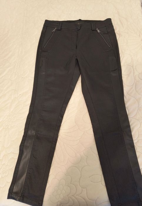 Дамски панталон с кожен кант Юнона