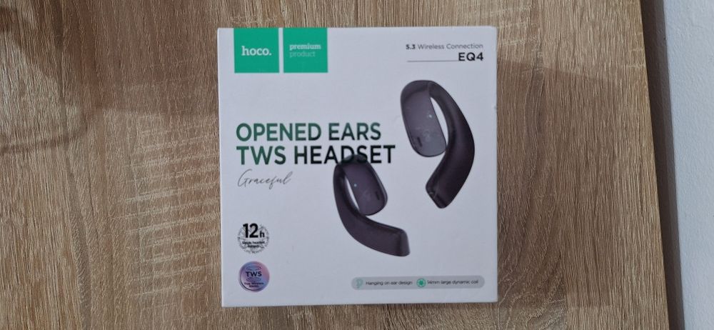 Căști Bluetooth TWS, Hi-Fi - Hoco - Black