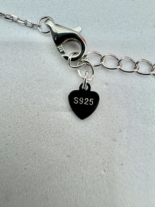 Сребърно колие с мойсанит (Диамант) 1 карат