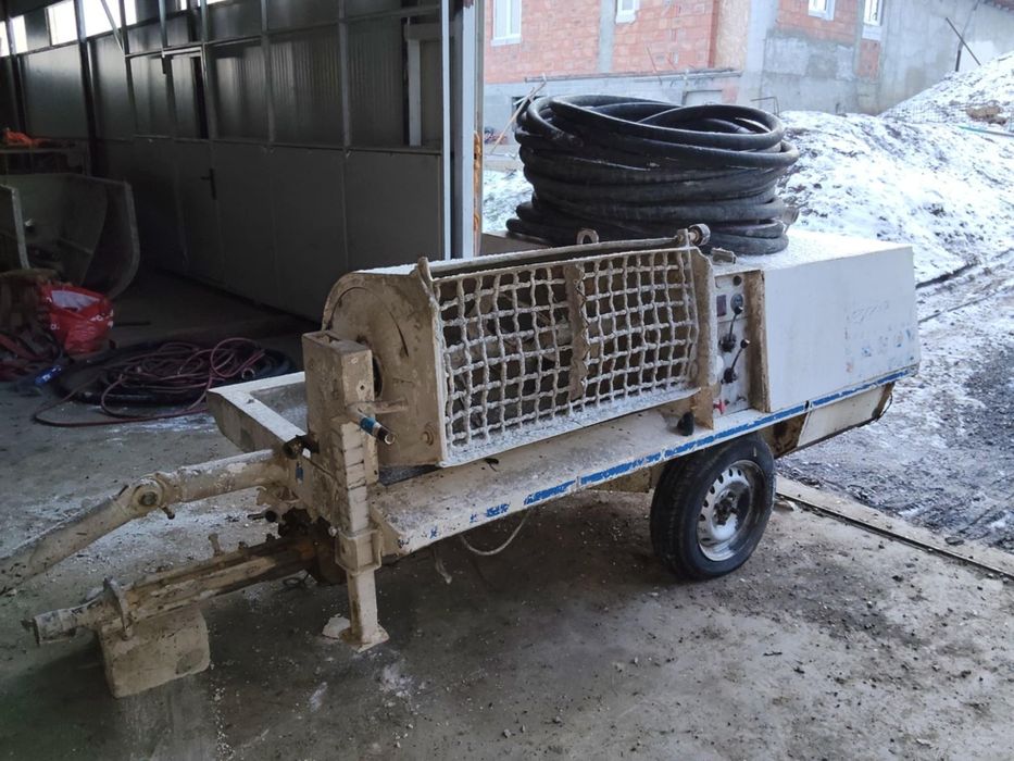 Masina pompa de tencuit lancy mixjet motor lombardini pe motorina