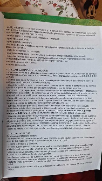 Teren intravilan cu destinație industrială și depozitare conform Certificatului de Urbanism