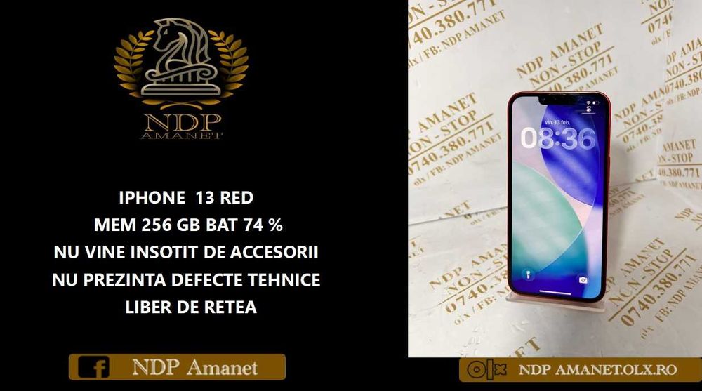 NDP Amanet Calea Mosilor 298   IPHONE 13 RED  (49408)
