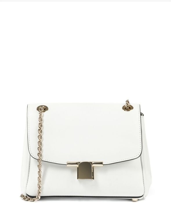 Geanta damă din piele alba