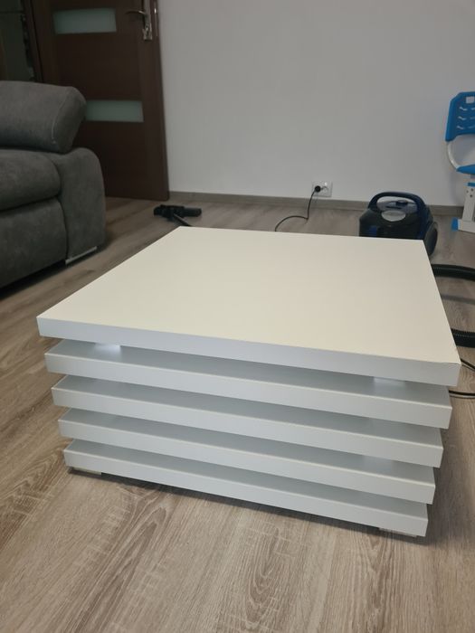 Măsuță cafea alb mat