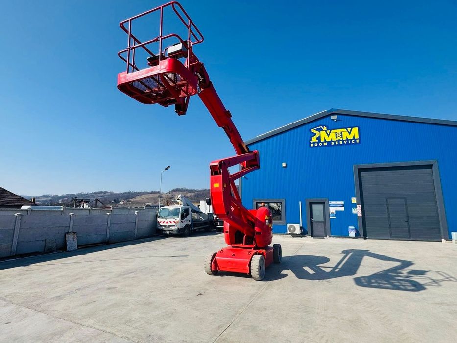 Manitou 150 AETJC Nacela electrica brat articulat 15 metri inchiriere Valcea Pitesti Bucuresti Craiova Slatina Tg Jiu Droberta Sibiu Deva Alba