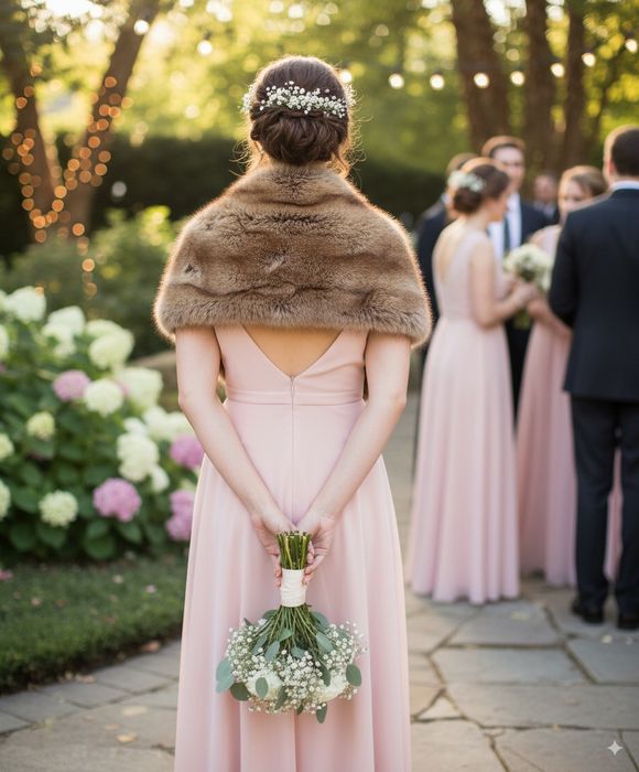 Дамски Елек или Шал /Кафяв/