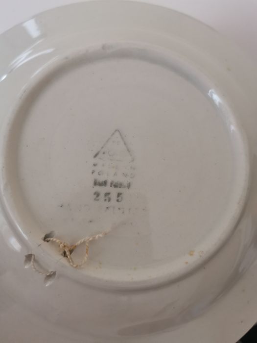 Ретро чиния и поднос