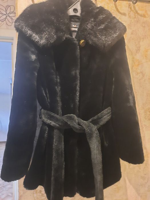 Шуба с капюшоном