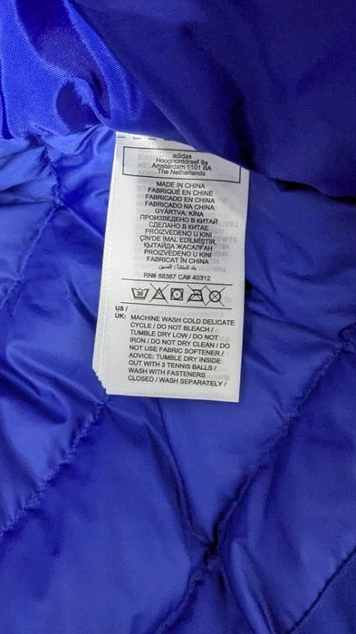 Geaca originala Adidas HELIONIC LITE J, puf de rata, marime L