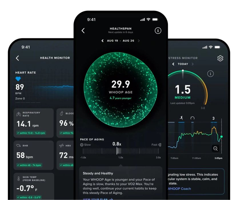 Whoop 5 Peak (с годовой подпиской) (24/7 Aloqadamiz)