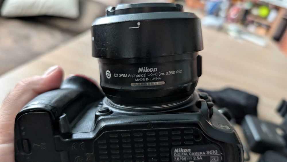 Пълен фотографски комплект: Nikon D610 + 35mm обектив и аксесоари