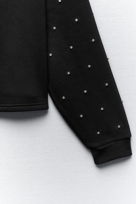 Черен суичър ZARA S размер