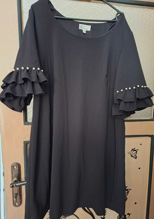 Черна дамска рокля 2XL