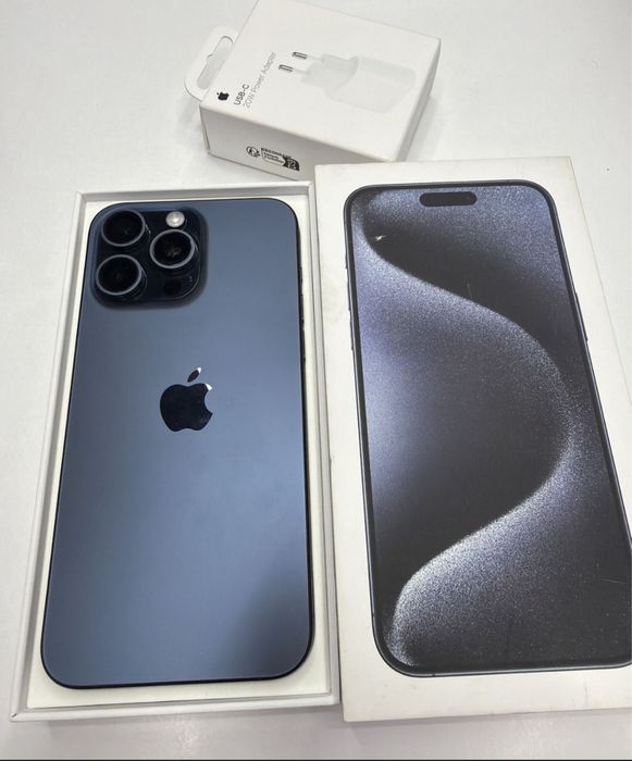 Vând iPhone 15 Pro max Blue Titanium La Cutie impecabil !
Economise