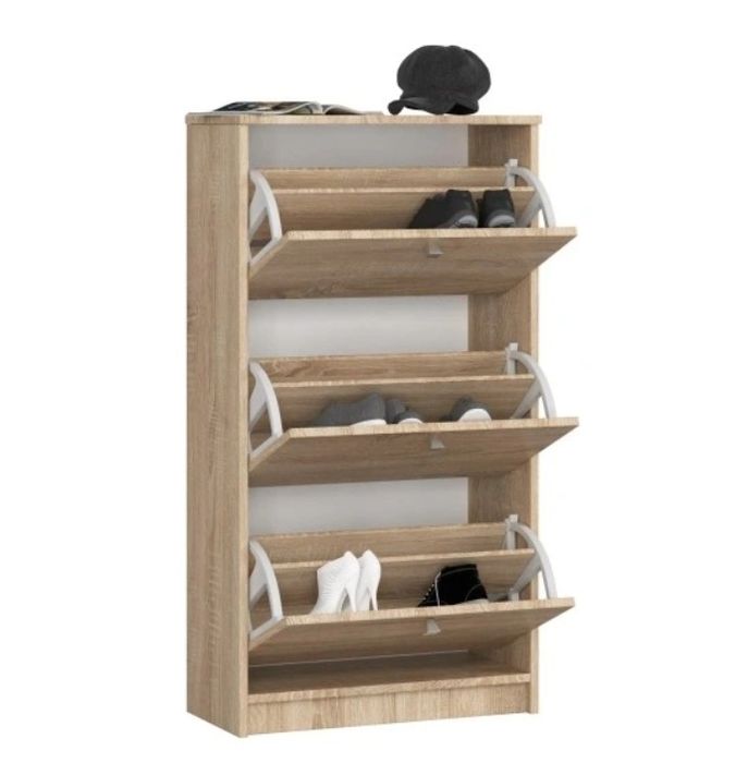 Pantofar alb/stejar  3 uși