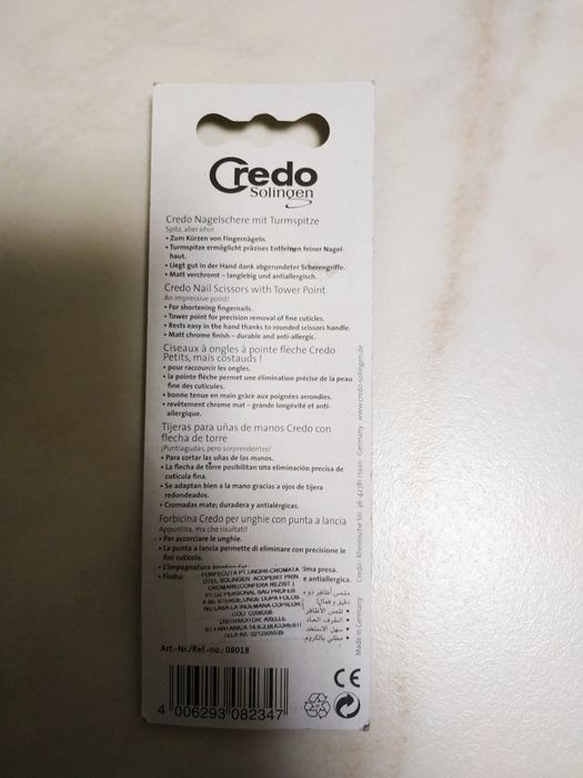 Forfecuta unghii cromata credo solingen