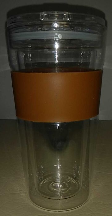 Стъклена чаша за кафе/чай с двойни стени