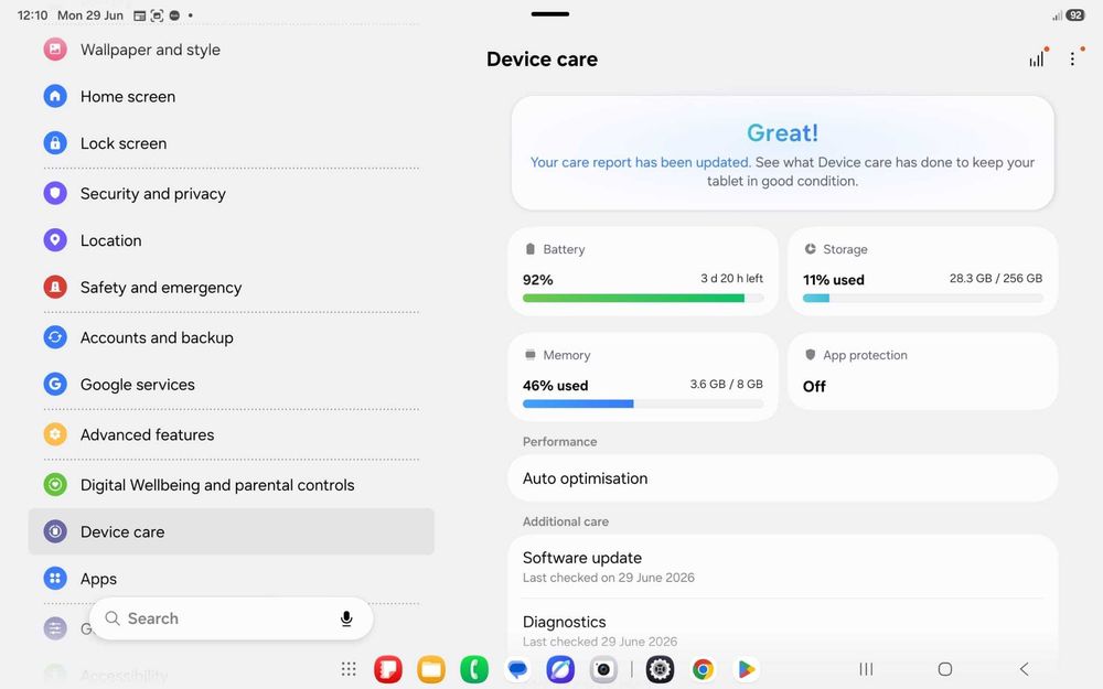 Tableta Samsung Galaxy Tab S9 FE 5G 8GB/256GB + Husa + Tastatură Originală - NOU - Factură + GARANTIE