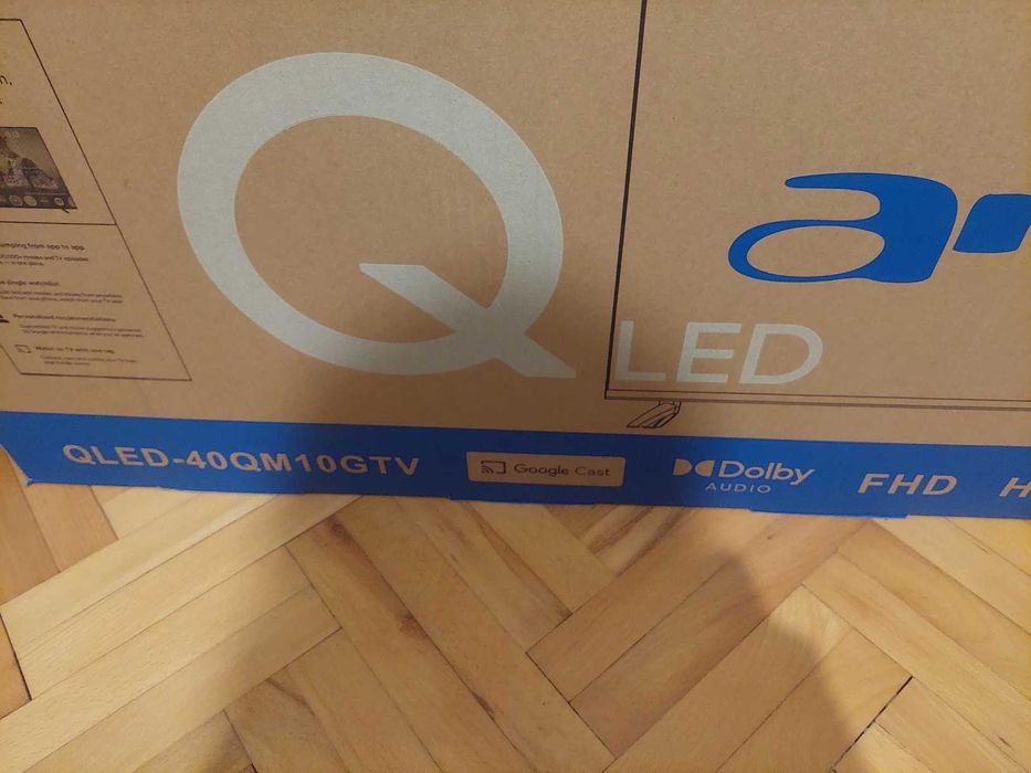Телевизор нов 3г. гаранция QLED 50" Google TV с BG платени телевизии