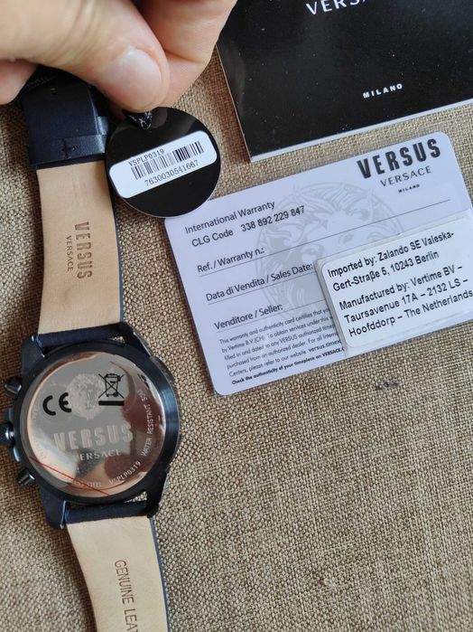 Ceas VERSUS VERSACE Chronograph VSPLP0319 Navy/Navy-produs nou