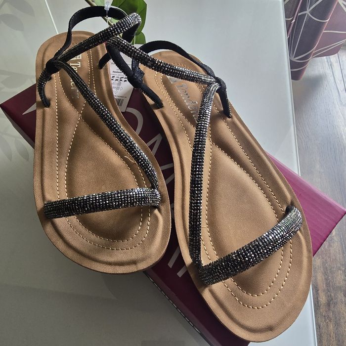 Дамски сандали от еко кожа Tendenz