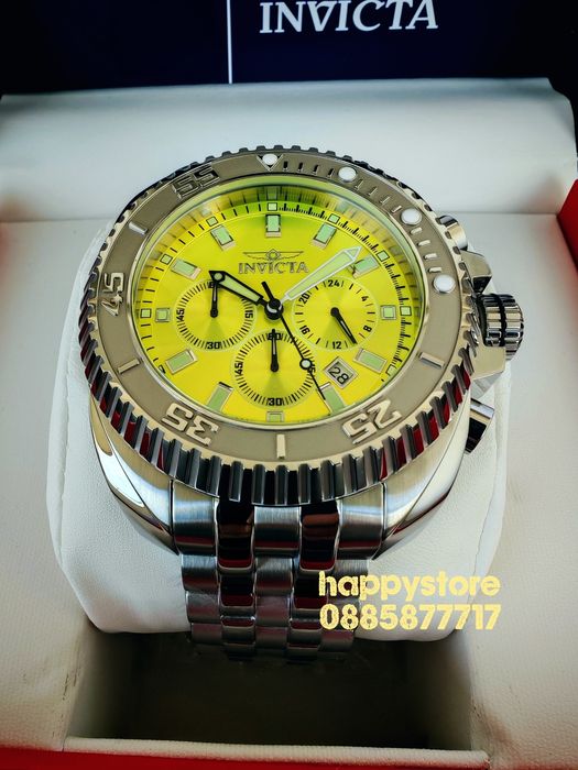 INVICTA Fury Silver green dial 50 mm, Инвикта нов ръчен часовник