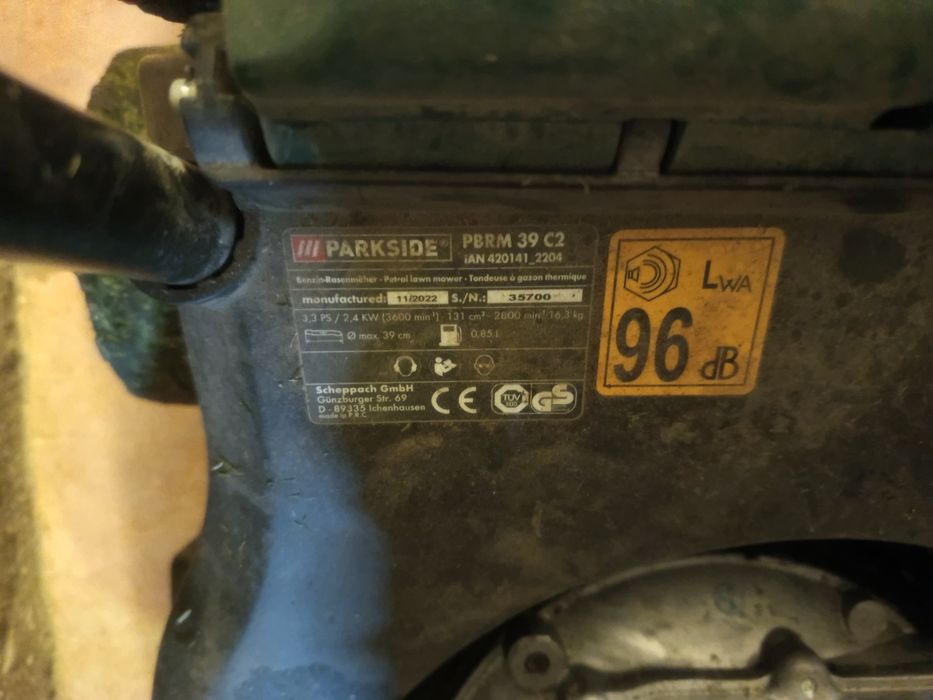 Бензинова косачка Parkside