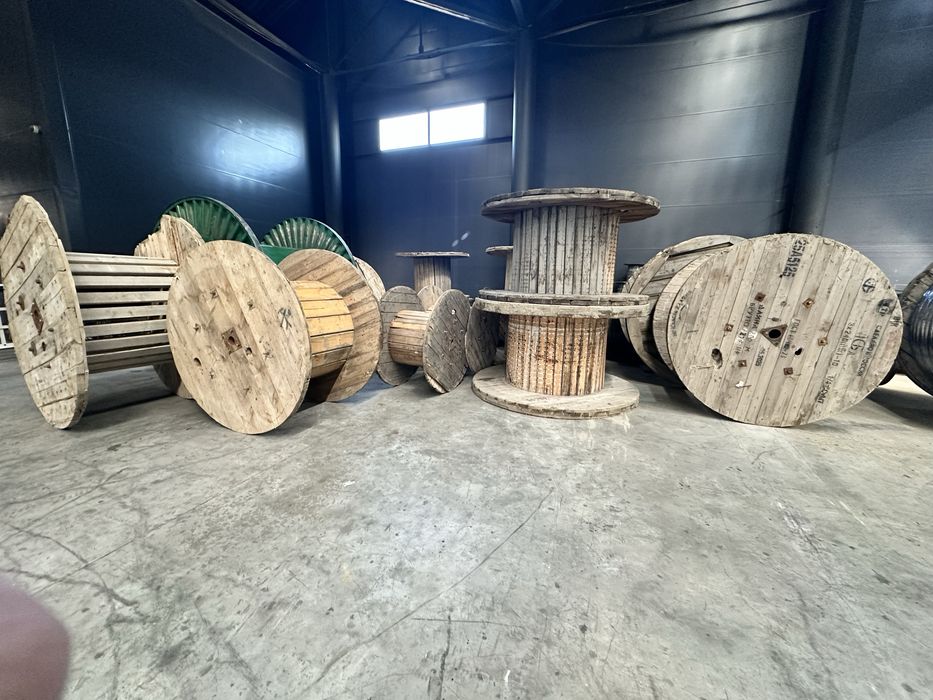 Деревянные барабаны от кабеля катушки