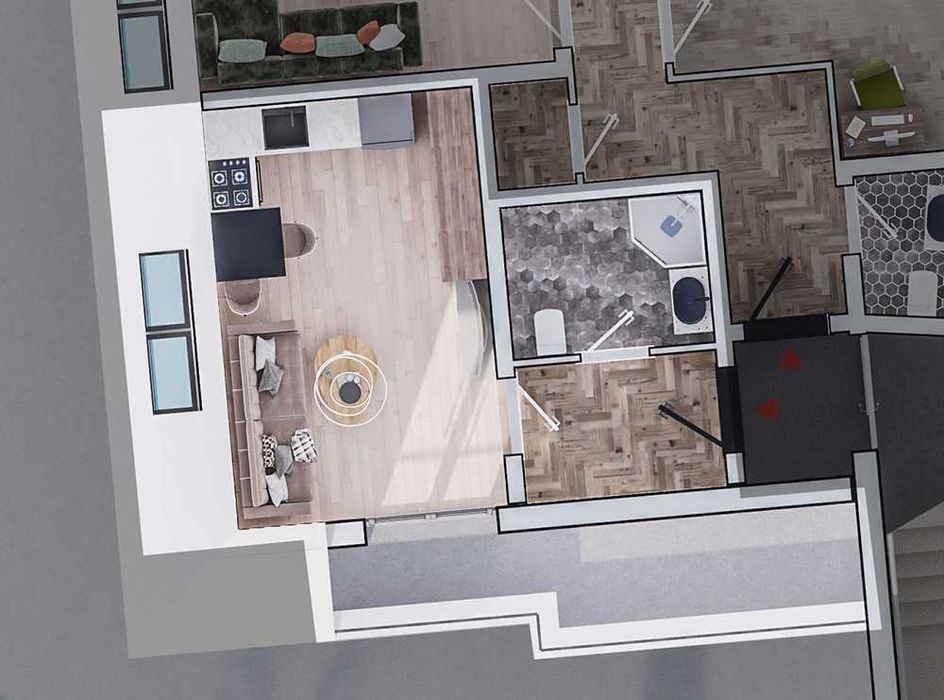 Продава се Едностаен апартамент в София, Стрелбище - 51 кв.м за 2616 €/кв.м - Снимка #1