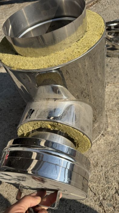 Димоотводи камини котли вата inox