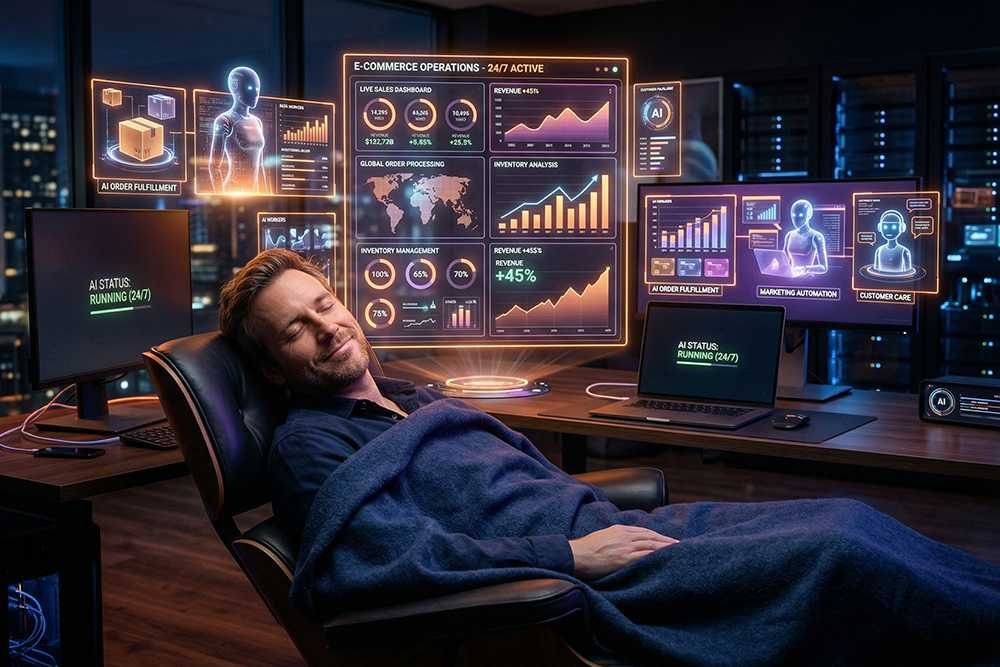 Stop muncii de robot! Pune AI-ul să lucreze 24/7 pentru afacerea ta.