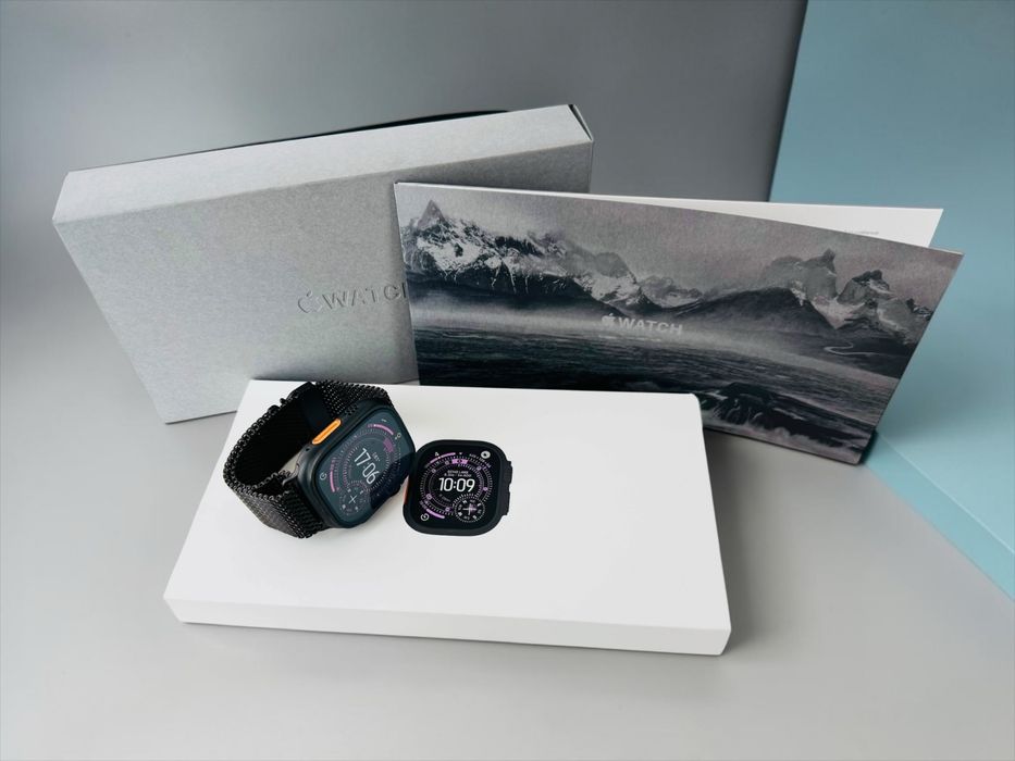 Apple Watch Ultra 3 5G 2025 49mm Black Ti Black TML M Milanese Band! 100% Battery! Гаранция!