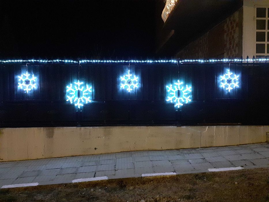 Декоративна Снежинка Малка Топло Бяла 35х35см 29.99лв Енергосп декор