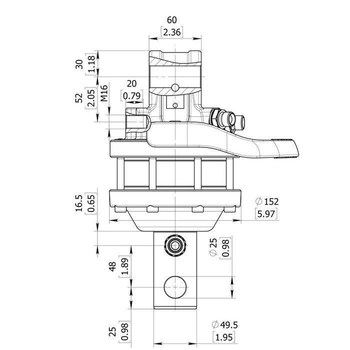 rotator pentru graifer gr 30