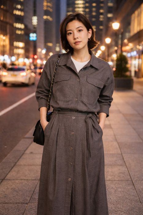 Комплект рубашка+юбка р.46-48