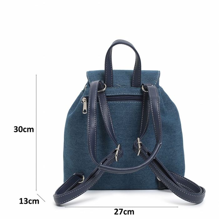 Дамска дънкова модерна и компактна раница - стил и комфорт в движение