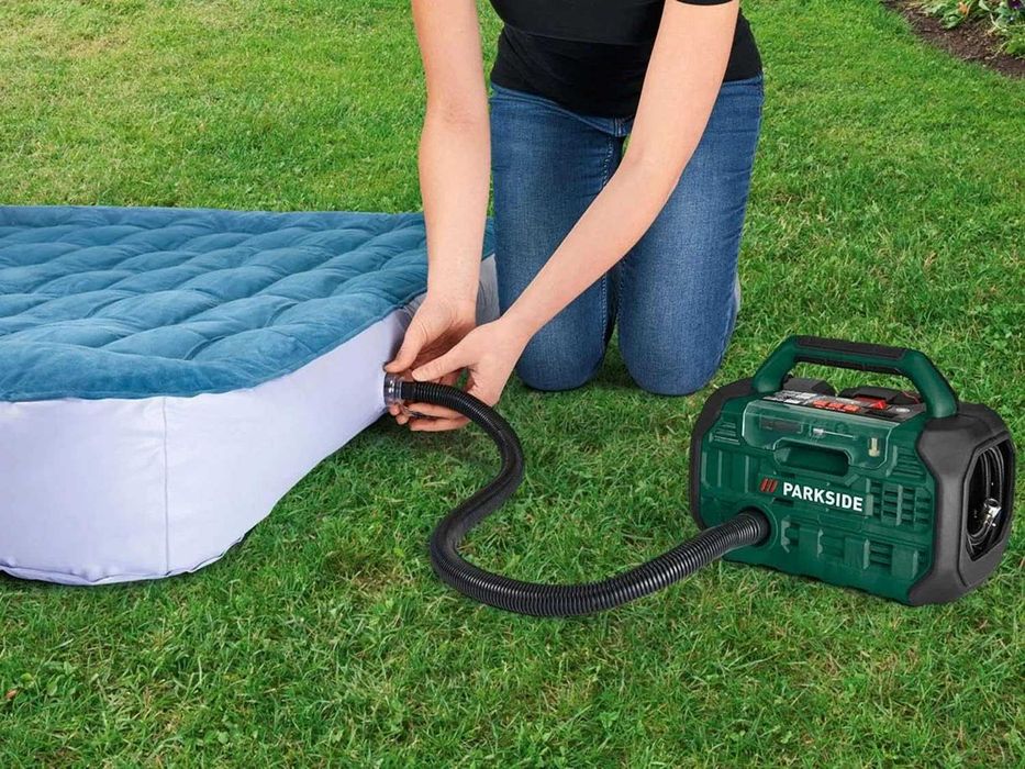 Pompă auto de aer cu compresor Parkside