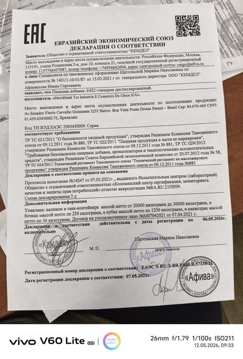 Глицерин оптом и в розницу