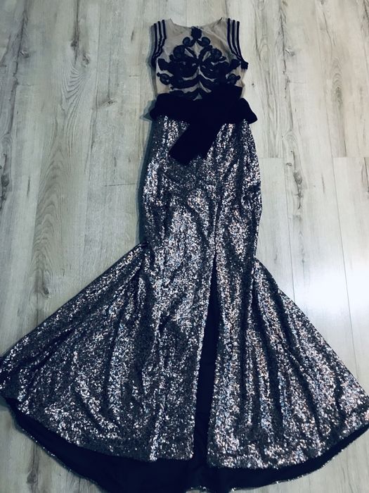 Rochie de seara nude cu paiete S