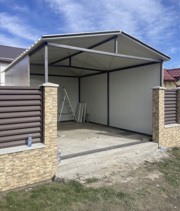 Vând garaj auto din panouri sandwich