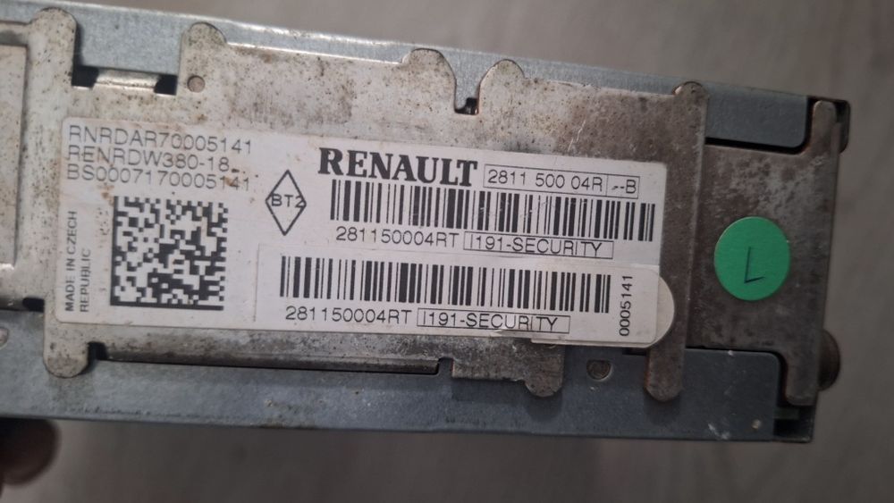Radio audio cd bluetooth Renault A2C32333001 281158023R si 281150004R