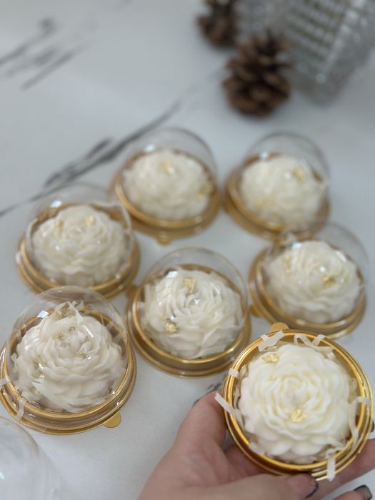 бюджетные бонбоньерки, свечи ароматные