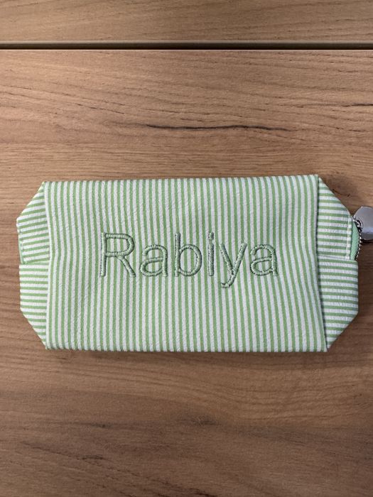 Именные косметички. Ручная вышивка