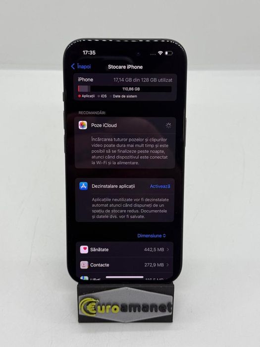 Telefon mobil Apple iPhone 15, 128GB, 5G, Black -A-