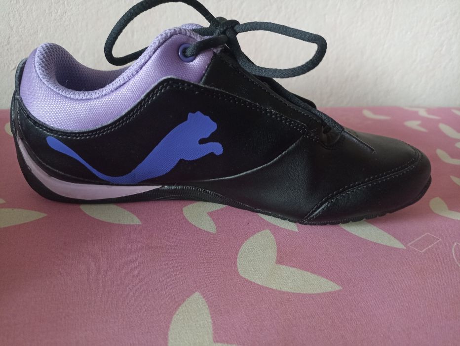Детски маратонки от естествена кожа Puma