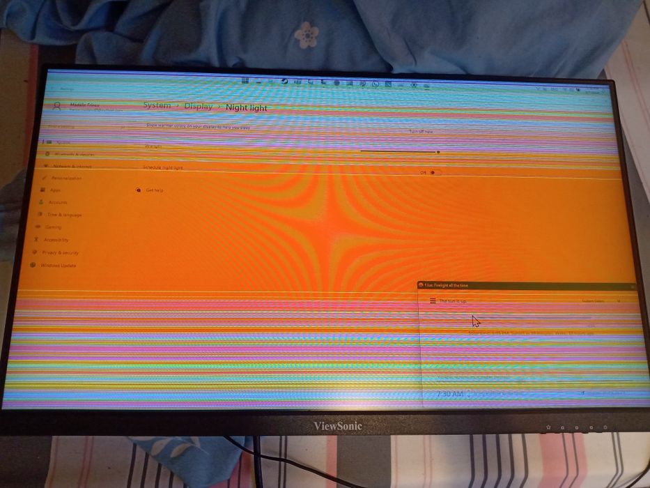 Monitor 24" ViewSonic VA2406-H  defect