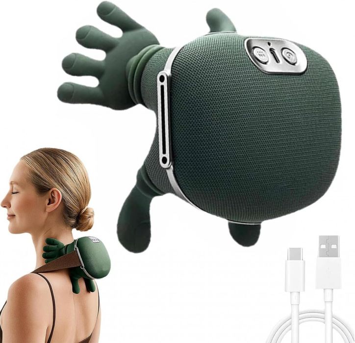 Масажор за врат и рамене с топлина, USB зареждане - 4D масаж