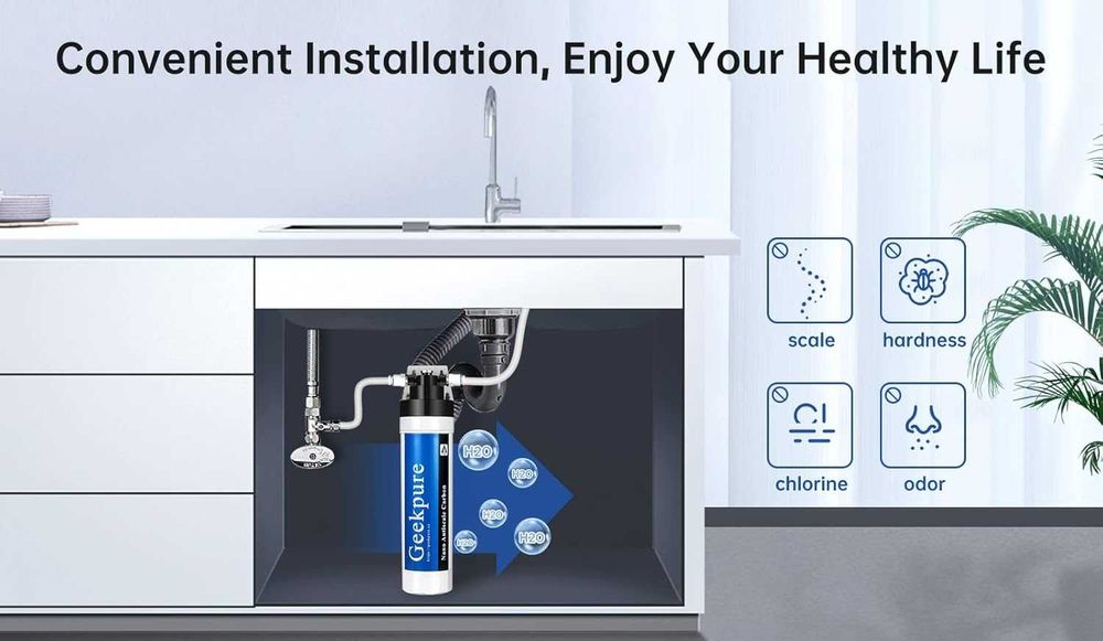 Sistem Filtrare Apa sub Chiuveta Geekpure - Filtru Carbon Activ