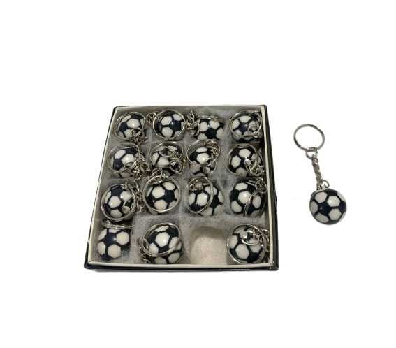 Брелоки футбольные, брелок в виде мяча 1 упаковка 16 штук